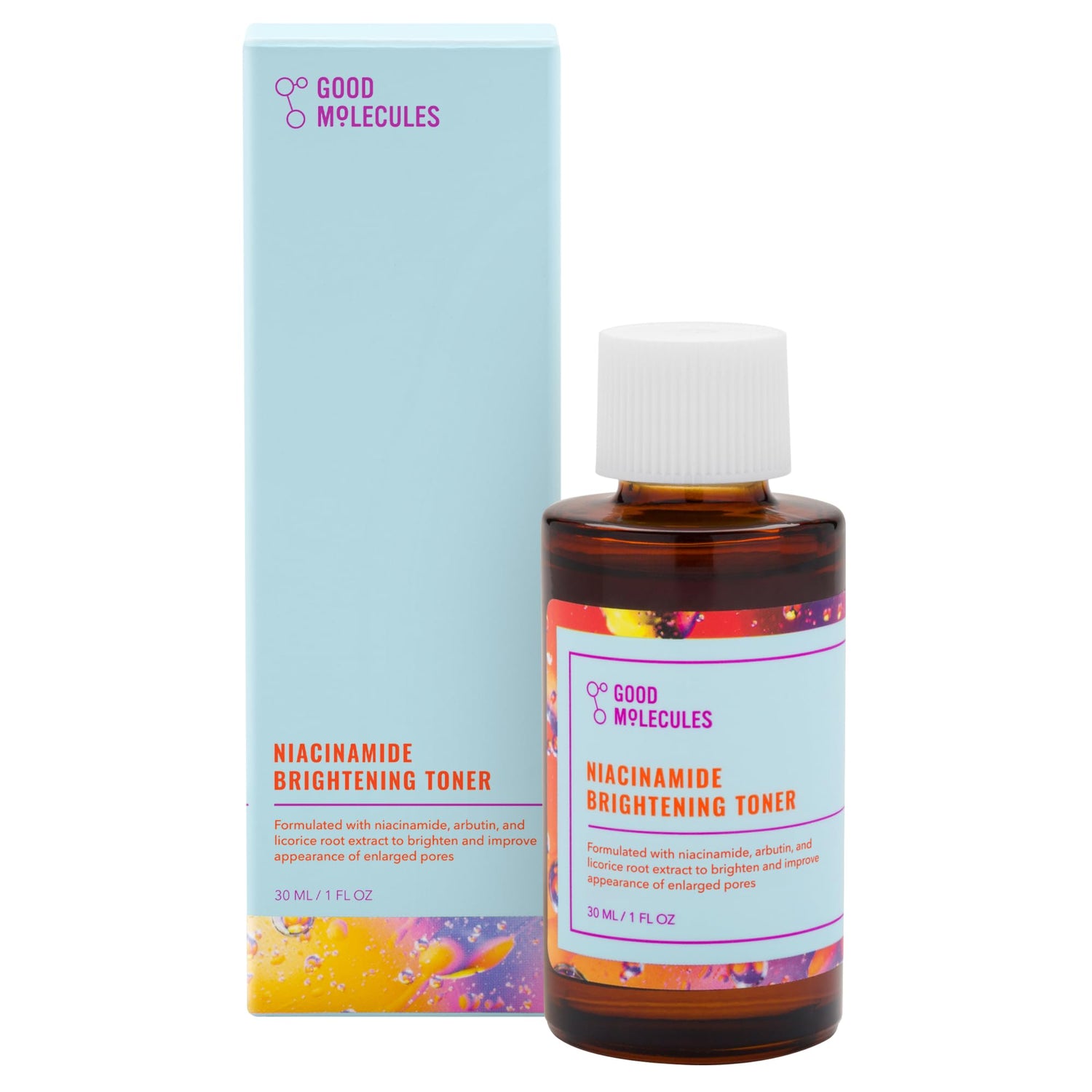good molecules toner, niacinamide toner, brightening toner, face toner for glowing skin, pore refining toner, hydrating toner, even skin tone toner, korean skincare toner, daily facial toner, vitamin b3 toner, toner for acne prone skin, gentle face toner, skincare toner