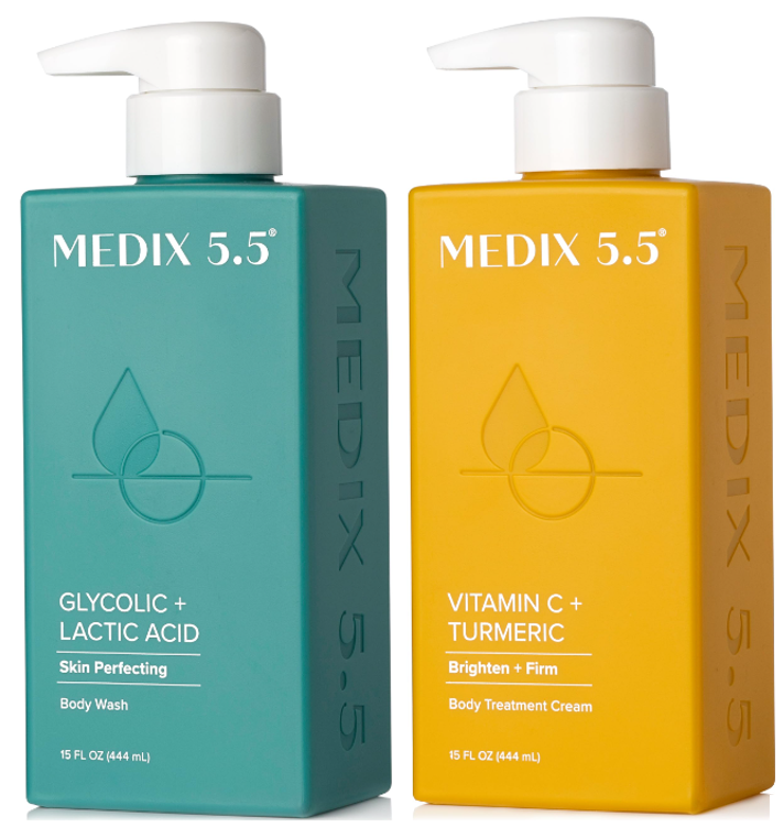 Medix 5.5 Glycolic &amp; Lactic Acid Wash, Medix 5.5 Retinol Lotion And Medix 5.5 Vitamin C &amp; Turmeric Lotion - True Glow Naturals