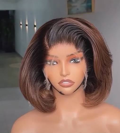 Narissa Ombre Bob Lace Closure Wig
