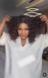 Curly Wave Human Hair Wig 12 Inches