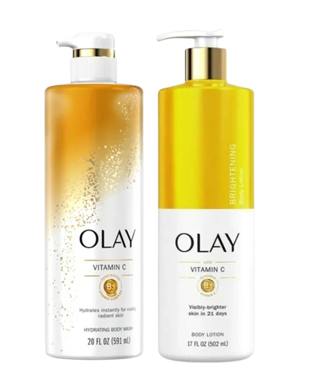 Olay Vitamin C B3 Hydrating Body Wash & Olay Vitamin C Brightening Body Lotion