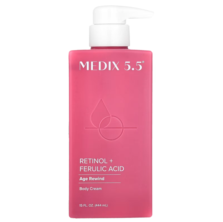 Medix 5.5, Body Cream, Retinol + Ferulic Acid, 15 fl oz (444 ml) - True Glow Naturals