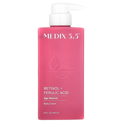 Medix 5.5, Body Cream, Retinol + Ferulic Acid, 15 fl oz (444 ml) - True Glow Naturals