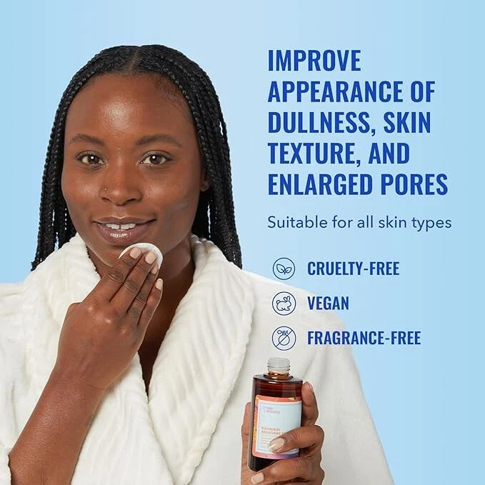 good molecules toner, niacinamide toner, brightening toner, face toner for glowing skin, pore refining toner, hydrating toner, even skin tone toner, korean skincare toner, daily facial toner, vitamin b3 toner, toner for acne prone skin, gentle face toner, skincare toner